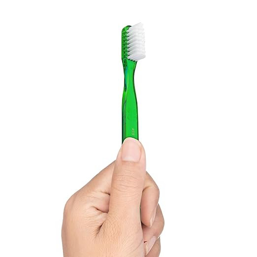 GUM Classic Soft Toothbrush, Compact Head, Includes Rubber Tip Dental Pick 1 Count (Pack of 6)