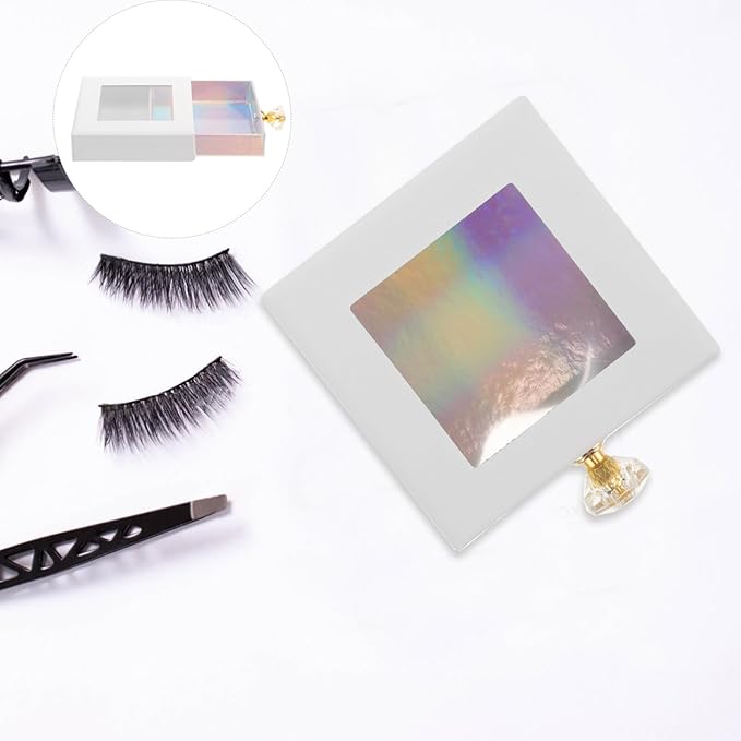 Eyelash Storage Case Magnetic Closure Elegant Travel Organizer for False Lashes Compact and Portable Eyelash Holder for Easy Access and Application for Occasion