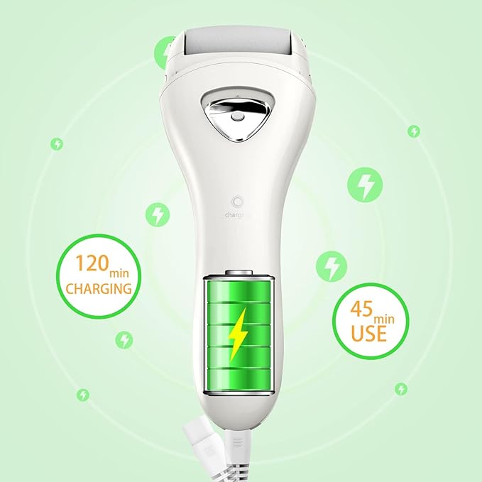 Electric Feet Callus Removers Rechargeable,Portable Electronic Foot File Pedicure Tools, Electric Callus Remover Kit,Professional Pedi Feet Care Perfect for Dead,Hard Cracked Dry Skin
