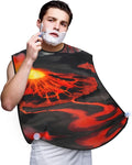 Cute Black Pug Dog-Standard-Scale-2_00x Print Beard Bib Shaving Apron, Beard Hair Trimming Cape Gift For Dad