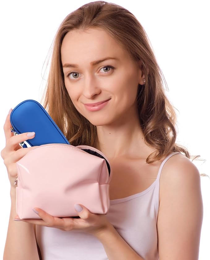 Hard Carry Case Compatible with NågraCoola CLIE Sonic Facial Cleansing Brush, Waterproof Case Storage Carrying Holder Fits for Silicone Face Scrubber and Charging Cable (Box Only), Blue