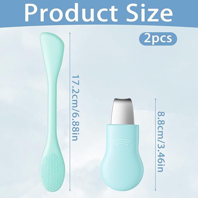 Silicone Blackhead Remover Tool Face Mask Applicator Tool Facial Spatula for Cleansing Exfoliating Face Brushes Mask Applicator Spatula for Deep Cleansing Women Men