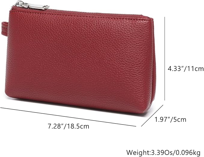 PU Leather Makeup Simple and Convenient Handbag Small Exquisite Storage Bag (Pu/Encore Red)