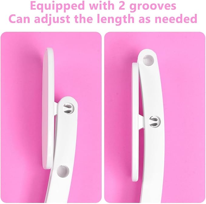 Back Lotion Applicator, 34.5 inch Length, Foldable Design, Pink, 2-in-1 Cream Applicator and Back Scrubber