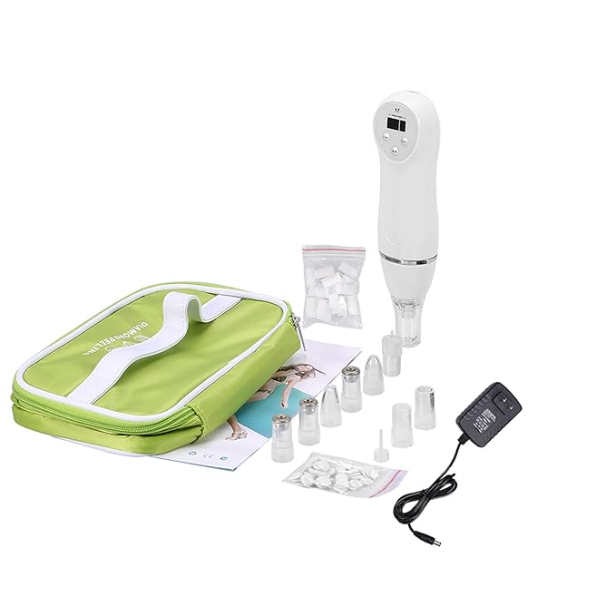 JTLB Portable Peeling Blackhead Removal Skin Care Machine for Suction and Pore Cleaning Beauty Device White Color (US Plug)