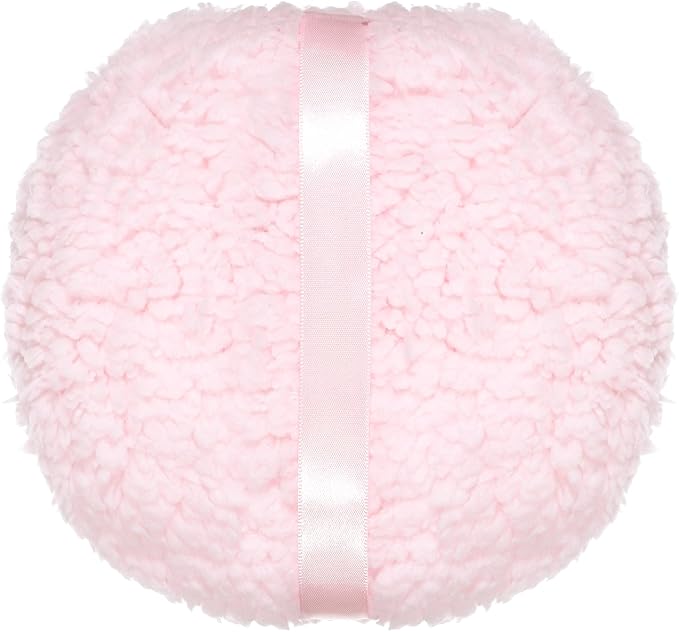 Body Powder Puff, 6'' Large Body Powder Applicator Round Soft Powder Puff Oversize Dust Puffs for Women (Pink)
