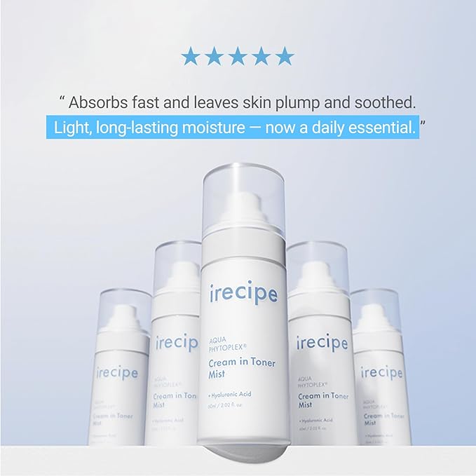 Aqua Phytoplex Cream in Toner Mist Long Lasting Deep Hydration, All-in-One Facial Mist for All Skin Type Unscented Clean Beauty, Vegan, Cruelty Free, Korean Skincare (60ml / 2.02 oz)