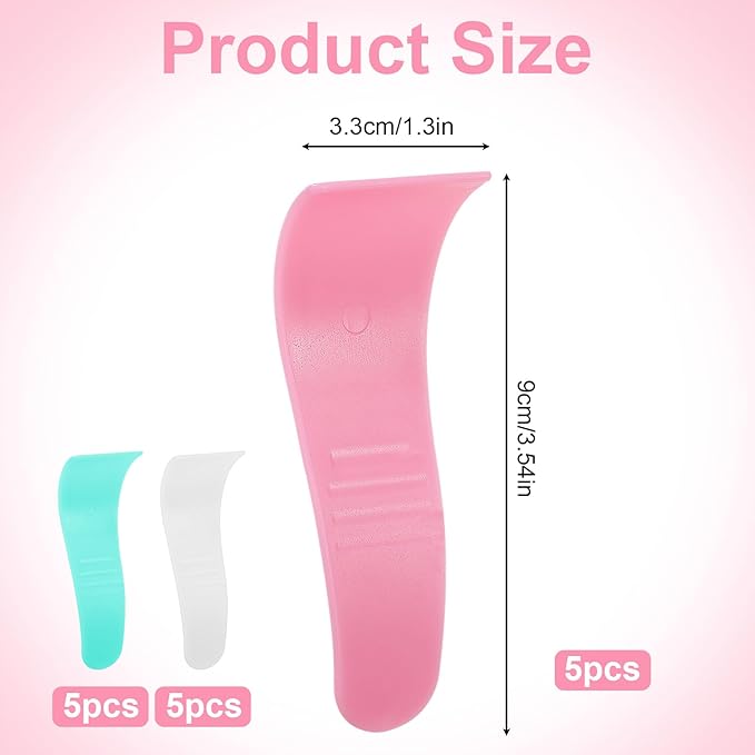 15 Pcs Portable Hair Wax Cleansing Spatulas, Reusable Hair Waxing Removal Applicator Sticks, Plastic Depilatory Creams & Mask Scraper Beauty Tools for Women Men (White, Green, Pink)