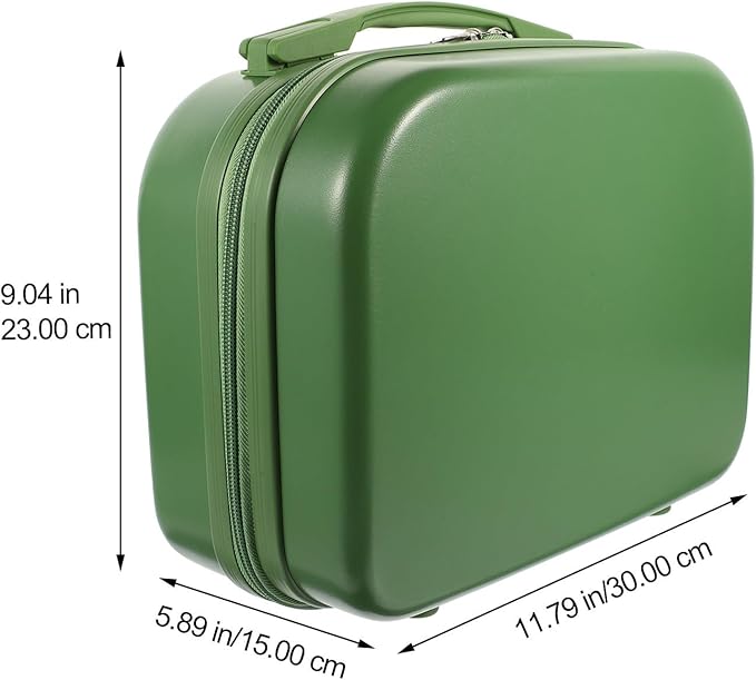 Travel Makeup Case Organizer 14 Inch Lightweight Cosmetic Storage Box with Elastic Band for Skincare and Essentials Portable Makeup Train Case for Home and Office