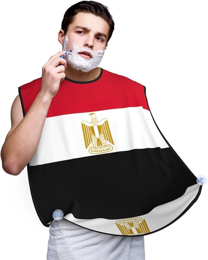 Flag Of Bangladesh Print Beard Bib Shaving Apron, Beard Hair Trimming Cape Gift For Dad