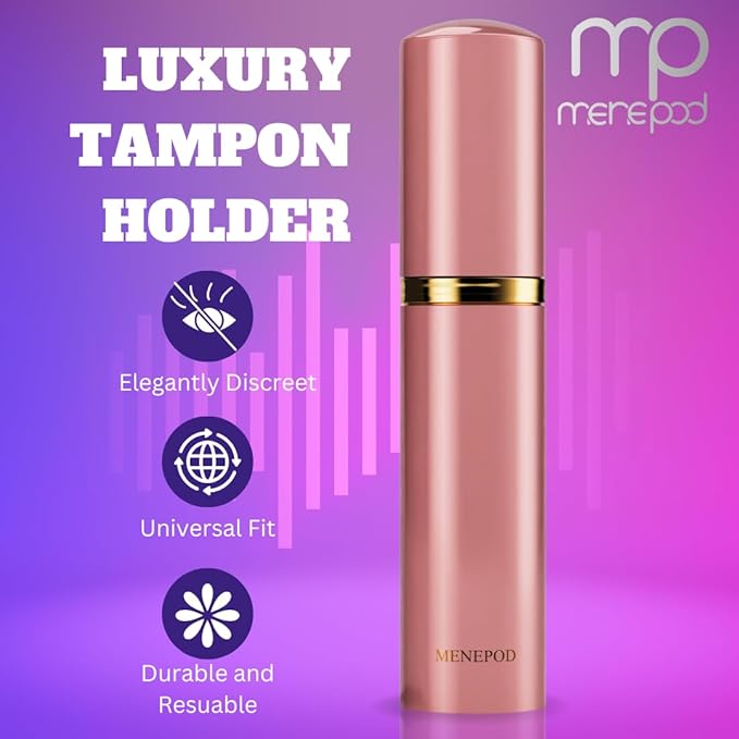 Luxury Tampon Holder For Purse,Cigarette Case,Pad and Bag Storage,Feminine Care,Discreet Travel Essentials Organizer Accessory Ideal for Women, Ladies, and Girls (Gilded Rose)
