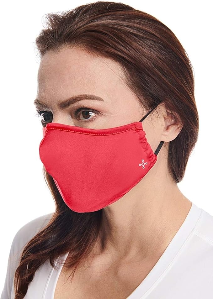 Tommie Copper Community Wear Face Masks I Double Lined, Copper Infused, Ear Straps & Nose Wire, Face Covering (Pack of 2)