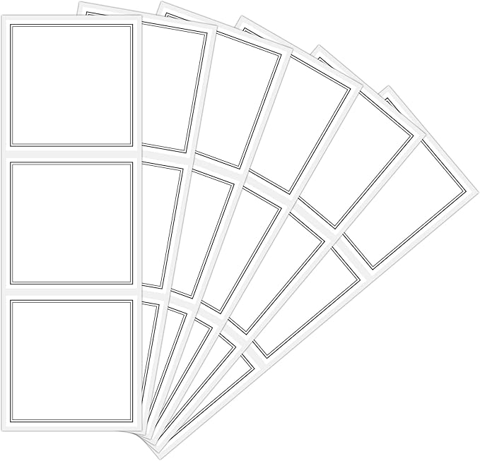 Segbeauty 18pcs Blank Waterproof Labels, 2.5in White Soap Dispenser Stickers for Plastic Glass Bottles, Handwritten Removable Self-Adhesive Labels for Shampoo Conditioner Lotion Hand Soap Dish Wash
