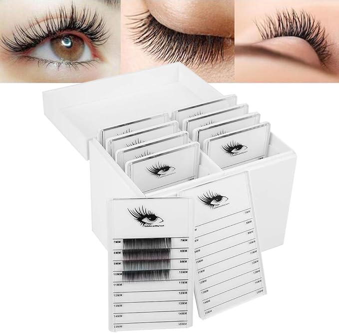 10-Layer Eyelash Extension Storage Box, Acrylic False Eyelash Makeup Organizer Holders, Makeup Cosmetic Case for Grafting Eyelash Extension Tool