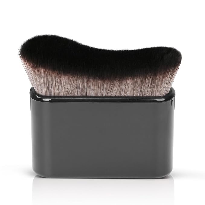 UNIMEIX Self Tanner Brush Sunscreen Body Makeup Brush Kabuki Blend Applicator Spray Tan Blending Beauty Brush for Body Coverage Perfector(LightBlack)