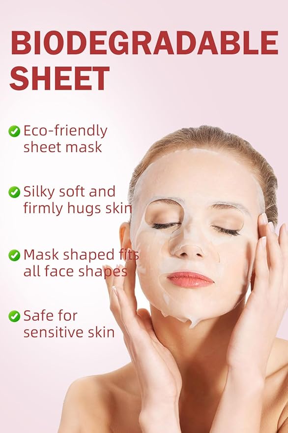IREV Face Masks Skincare, Spa Sheet Mask, Facial Masks for Women Skin Care, Beauty Rose Sheet Masks, Bulk Face Mask Skin Care, Beauty Masks Gifts, Hydrating Face Masks, Facial Masks 10 Sheets
