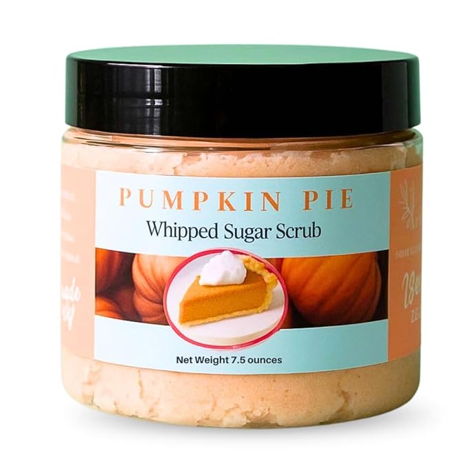 Nature Skin Shop Pumpkin Pie Whipped Sugar Scrub, 8 Ounce Foaming & Exfoliating Body Polish