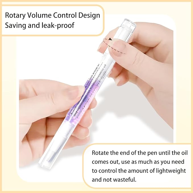 Nail Cuticle Oils Nutrition Oil Pen Nourishment Pens 2Pcs Jasmine Smell Cuticle Revitalizer for Agnail Nourish Skin Nail Care