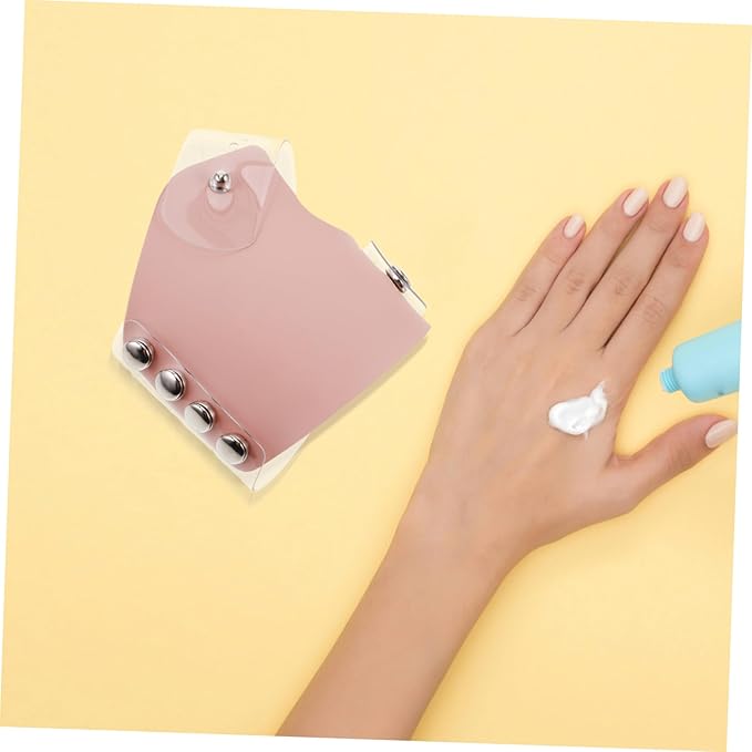 Makeup Mixing Palette Portable Transparent Cosmetic Plate for Professionals Handheld Pu Mixing Tray for Foundation and Color Blending for Makeup Artists and Enthusiasts