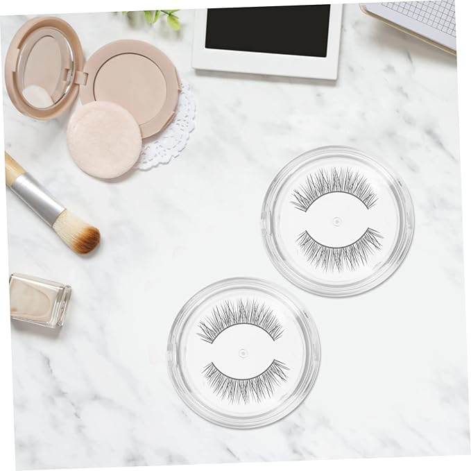 VALICLUD 5pcs False Eyelash Cases Plastic Eyelash Organizer Box Lid for Easy Storage for Travel and Makeup Accessories