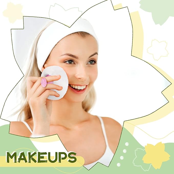 Zopeal Powder Case Puff Kit Powder Puff Case for Body Cosmetic Container Dusting Soft for Baby and Women Travel Home Face Body Box(8 Pcs)