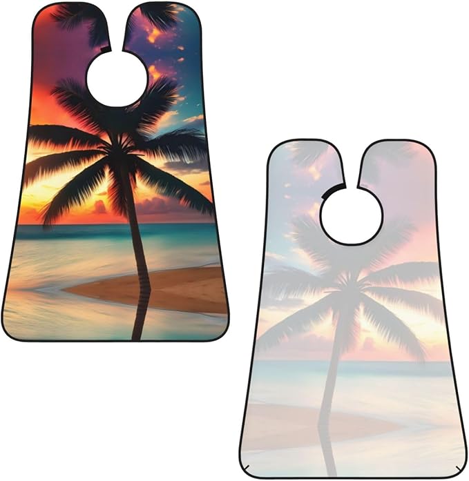 Underwater Scenery Print Beard Bib Shaving Apron, Beard Hair Trimming Cape Gift For Dad
