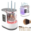 Electric Makeup Brush Cleaner Machine with Dryer and Holder, Automatic Makeup Brush Cleaning Machine, 3 IN 1 USB Cosmetic Beauty Makeup Brushes Tool Washer for All Size Makeup Brushes