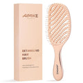 AIMIKE Rose Luxe Detangler Brush, Pain-Free Vented Detangling Brush with Ultra-Soft FlexGlide Bristles, Effortlessly Remove Knots & Reduce Hair Breakage, Wet Dry Brush for Women Thin Fine Hair