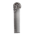 Pocket Beard Comb, 5.79in Skull Pattern Hair Comb for Men, Smooth Oil Hair Styling Travel Comb for Hair Beard Home Salon