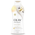 Olay Body Wash for Women, Ultra Moisture, 24/7 Moisture Barrier Repair, Hydrating Formula for Visibly Healthy Soft Skin, Vitamin B3 & Hyaluronic Blend, All Skin Types, Vanilla Creme Scent, 22 fl oz