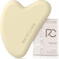Rena Chris Gua Sha Facial Tools: Soft Silicone Guasha Tool for Face Acupuncture Therapy, Facial Massager for Jawline Sculpting and Puffiness Reducing (Peach)