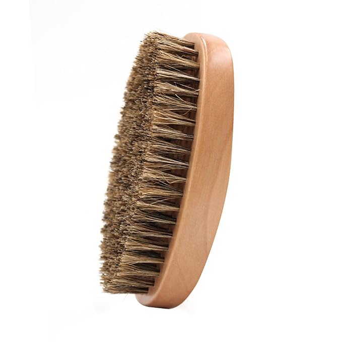 1Pcs Beard Brush Beard Straightener Brush with Premium Wood Handle Brush Beard Cleaning Tool Gift for Men