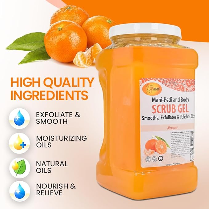 SPA REDI Professional Foot Treatment | Holistic Exfoliating Pedicure Solution for True Skin Rebirth | Visibly Smooth, Deeply Hydrated Feet & Elevated Client Satisfaction (Gallon)