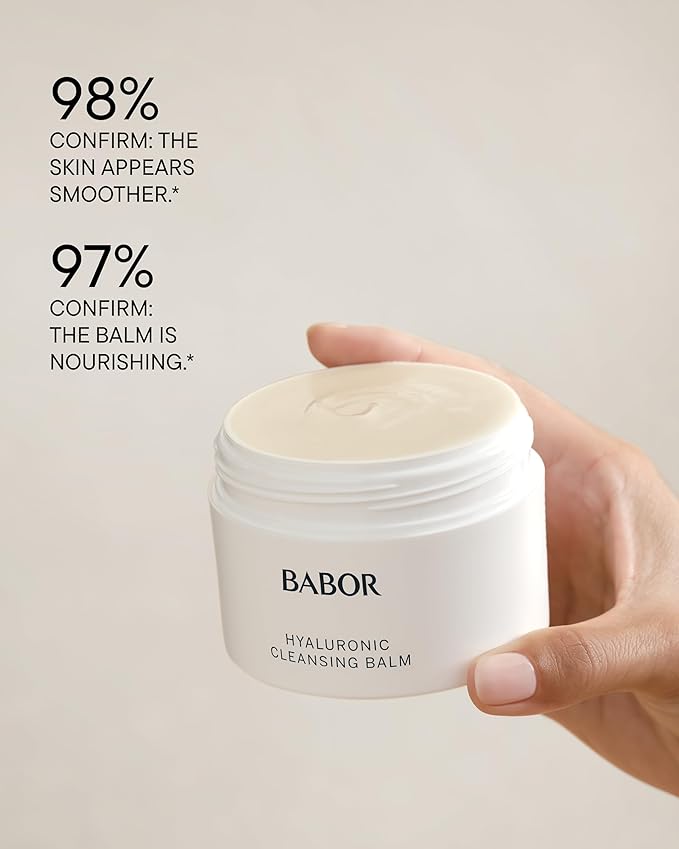 BABOR Hyaluronic Cleansing Balm to Oil for Demanding Skin, Gentle Cleansing for Face Infused with Hyaluronic Acid to Hydrate Skin, 150 ml