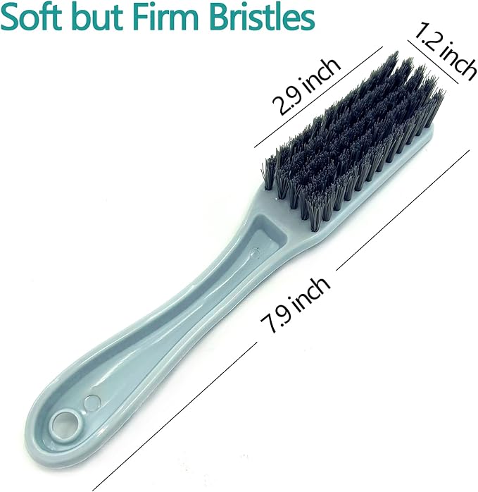 Nail Brush Foot Brush Curved Handle Grip Hand Fingernail Scrub Brush Home Laundry Cleaning Shoes Clothes Toes Nails Feet Scrubber,4 PCS