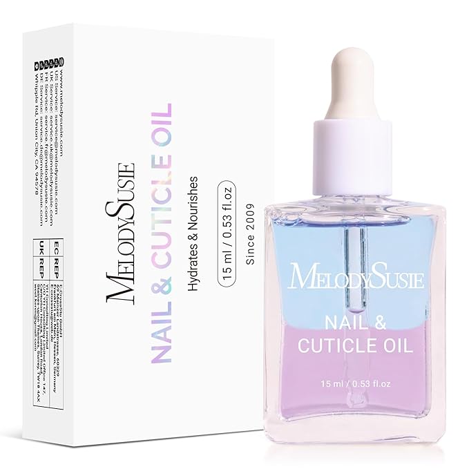 MelodySusie 15ML Cuticle Oil,Nail Strengthener with Jojoba& Vitamin E,Nail Growth that Repairs Cuticles & Promotes,Moisturizes & Conditions Dry Skin,Lavender