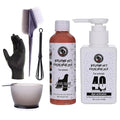 Black Pet Hair Dye Kit, Permanent Dog Hair Dye with Hair Color Whisk, Brush, Mixing Bowl, and Glove(SuperBlack)