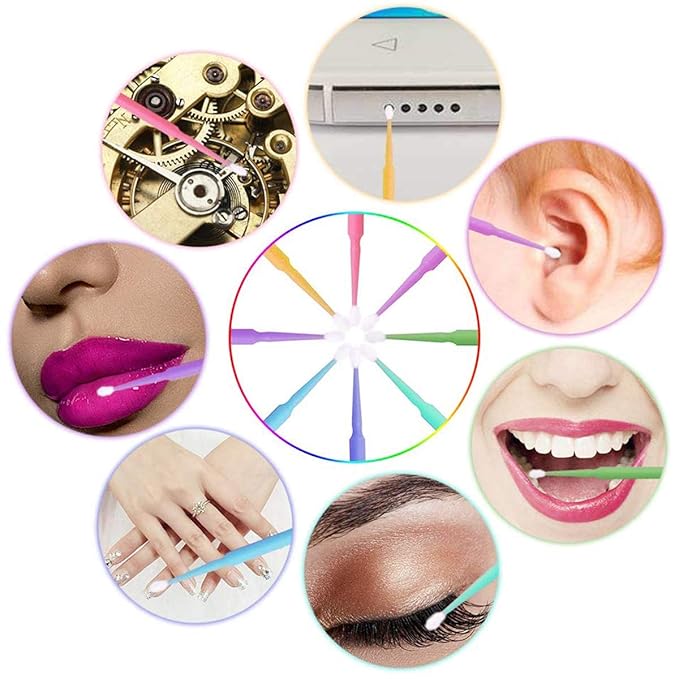 Akstore 600 PCS Disposable Micro Applicators Brush Eyelash Extension (Mixed)