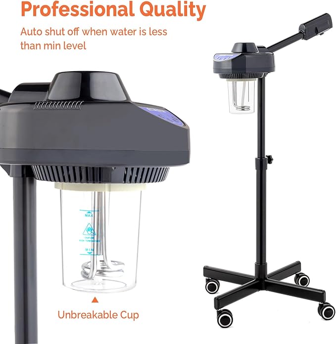 OmySalon Professional Facial Steamer for Esthetician Spa Home Salon, face Steamer for Facial deep Cleaning Skincare, Esthetician Steamer for hot Mist steam,Skin Care Machine for Spray moisturizing
