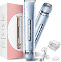 Bikini Trimmer for Women,2 in 1 Womens Electric Razors,Dual Head Shaver for Women Lady Facial Pubic Legs Private Area Body Hair,IPX7 Waterproof Wet & Dry