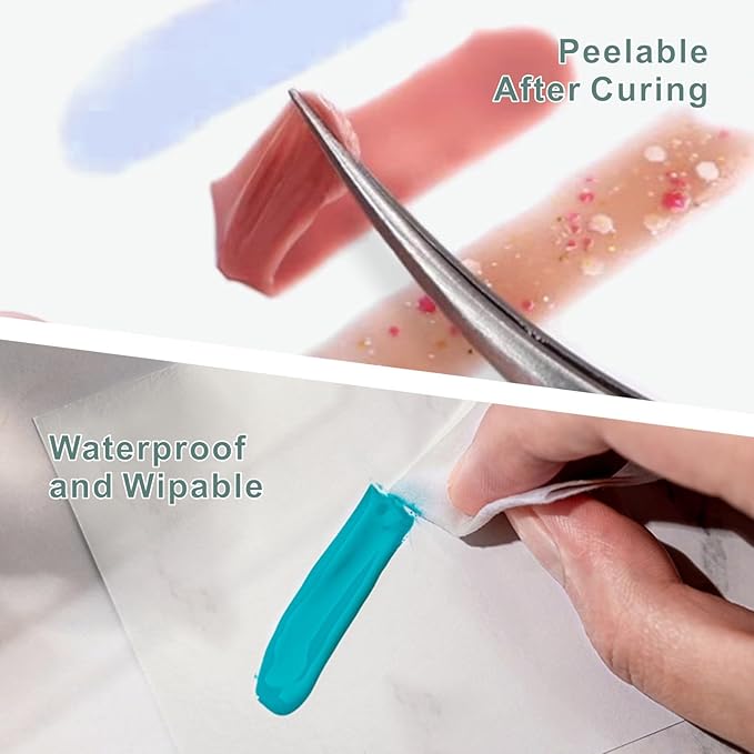 Disposable Nail Polish Mixing Papers, Three Sizes DIY Manicure Pigment Art Palette, Portable Waterproof Drawing Tool for Gel Makeup and Salon, Translucent, 150 Sheets