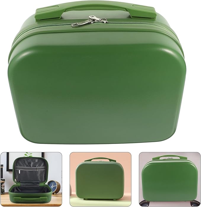 Travel Makeup Case Organizer 14 Inch Lightweight Cosmetic Storage Box with Elastic Band for Skincare and Essentials Portable Makeup Train Case for Home and Office
