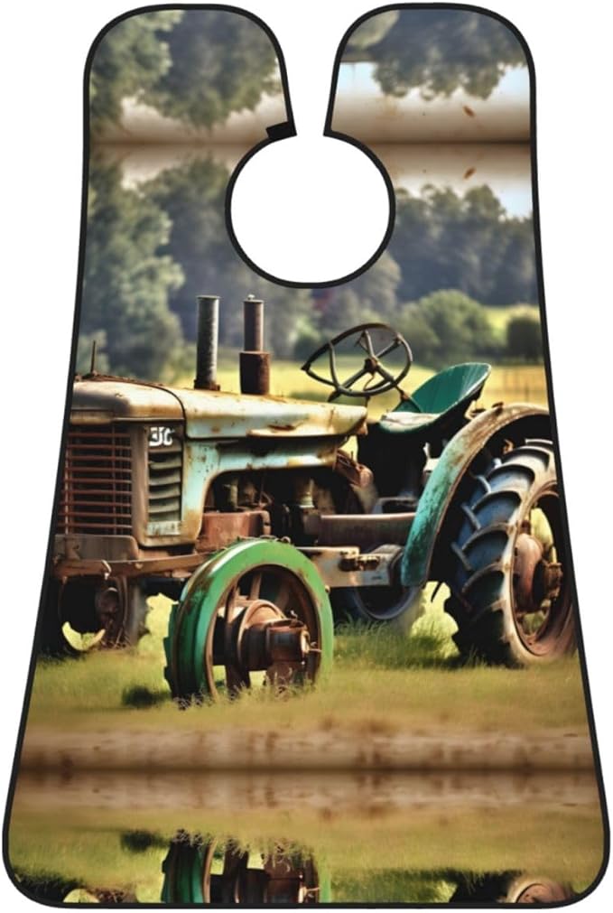 Beautiful Peacock Print Beard Bib Shaving Apron, Beard Hair Trimming Cape Gift For Dad