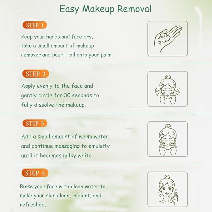 Cleansing Oil Mini Travel-Friendly, Natural Makeup Remover Portable 20pcs Gentle Moisturizing Cleansing Oil for All Skin Types, Travel with (Camellia)