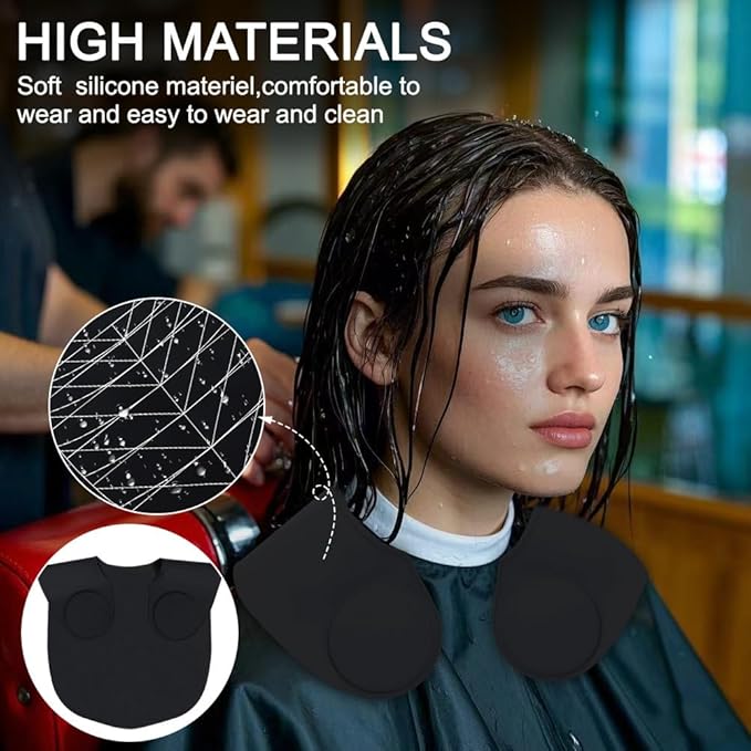 Silicone Hair Cutting Guide Collar - Waterproof Cutting Mat for Hair Stylist - Hair Cutting Cape