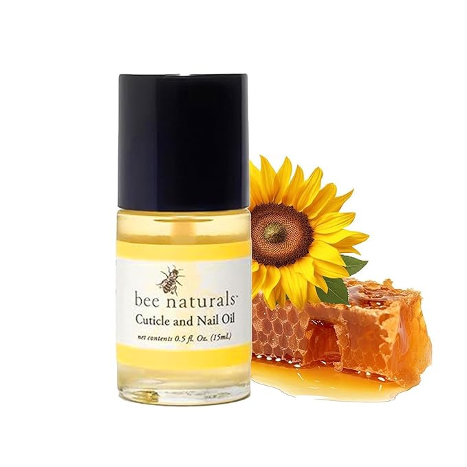 Bee Naturals Nail & Cuticle Oil 0.5 oz - Heals Cracked Nails & Rigid Cuticles & Provides Deep moisture. Contains rich avocado and castor oils. (DUO)