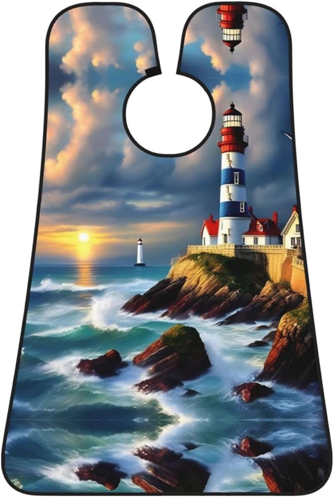 Loon Nature Bird Print Beard Bib Shaving Apron, Beard Hair Trimming Cape Gift For Dad