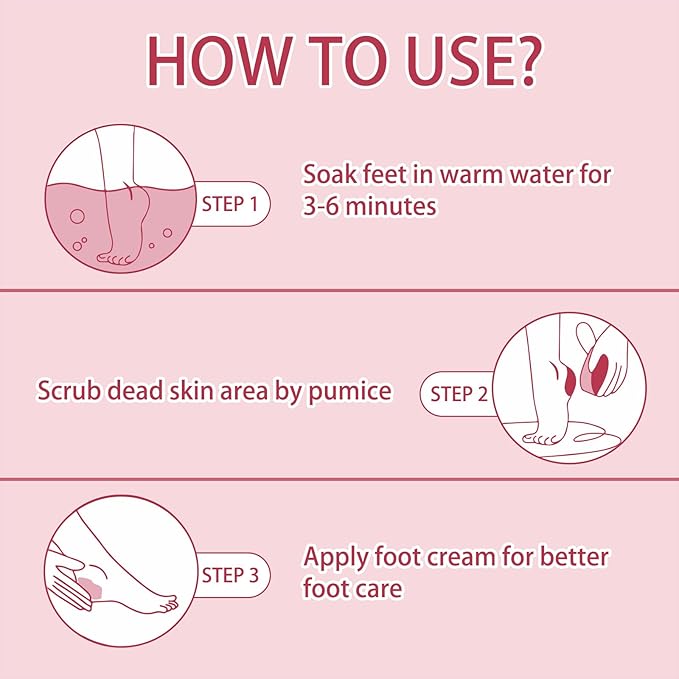 NOVAL Pumice Stone for Feet Scrubber Dead Skin Disposable Foot Pumice Foot Callus Remover Pedicure Tools Pink Pumice Sponge Nail Salon Home Use,40 PCS