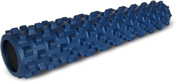 RumbleRoller Original Textured Foam Roller - Deep Tissue, Self Myofacial Release Massage Therapy Roller