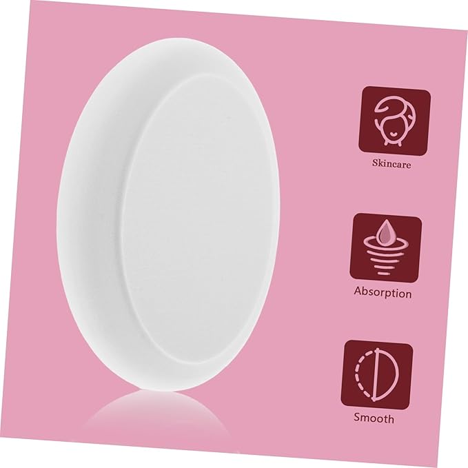 FRCOLOR Oval Shape Lotion Applicator Brush Head 4-Pack Soft Exfoliating Replacement Pads for Body and Back Scrubbing for Shower Use Gentle on Skin